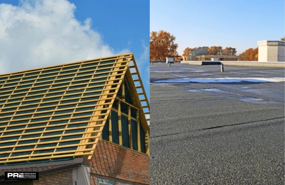 Picture of Pitched vs Flat Roof: Which Is Better? - Precision Roofing