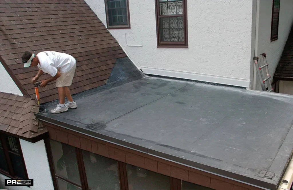 Shingle to Flat Roof Transition