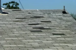missing shingles