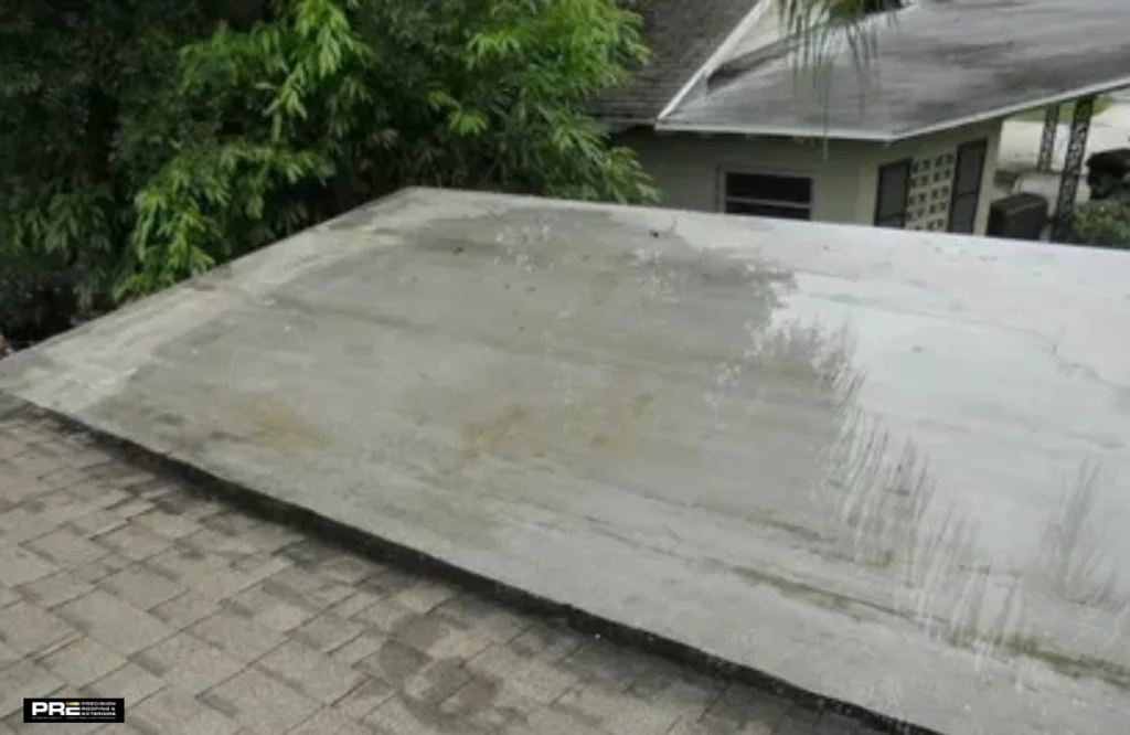 Low slope roof leaks